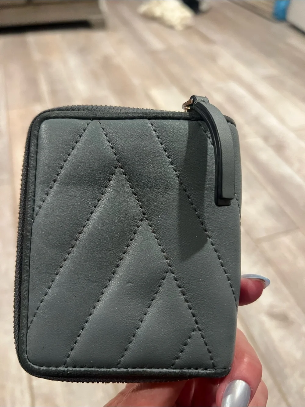Tory Burch Kira Chevron dark grey Bi-Fold Wallet